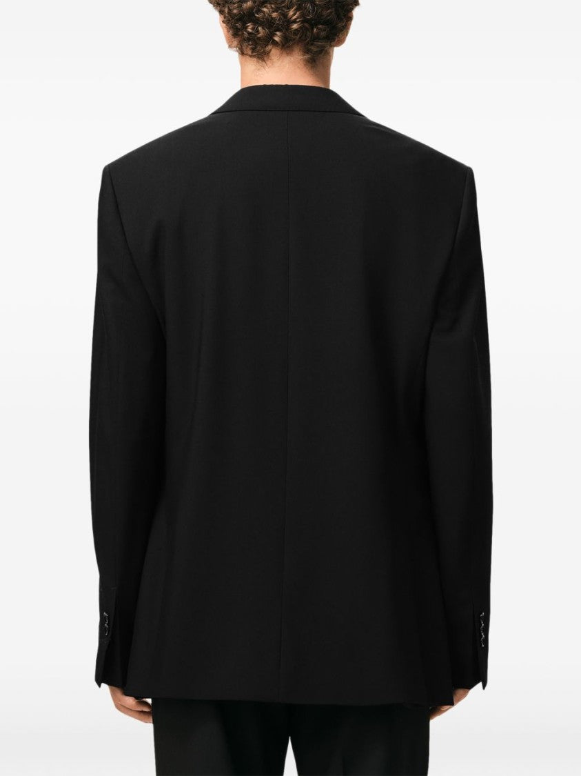 Ami Paris Black Double Pocket Classic Lapel Jacket