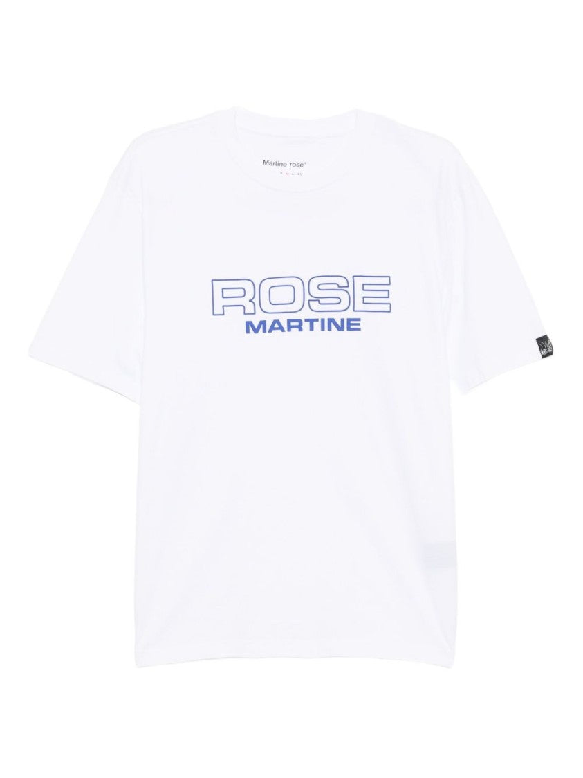 Martine Rose Cotton Jersey T-Shirt With Contrasting Logo Detail