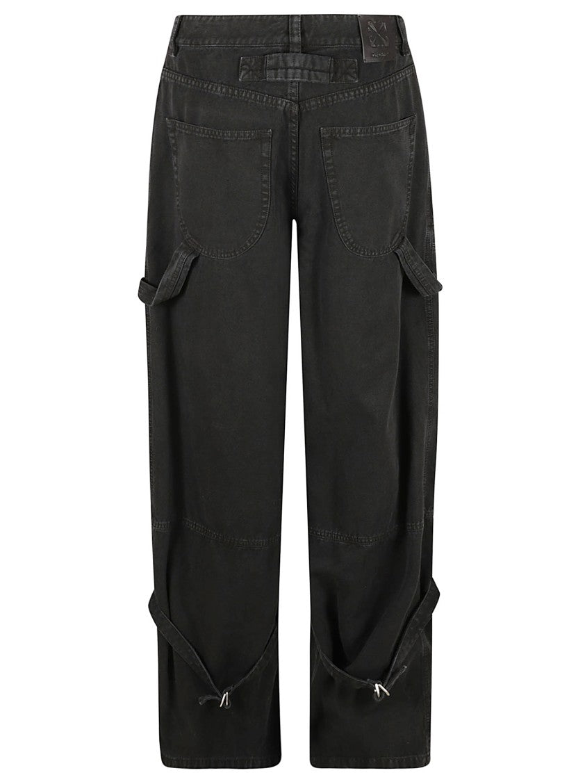 Off-White Relaxed Fit Black Denim Jeans