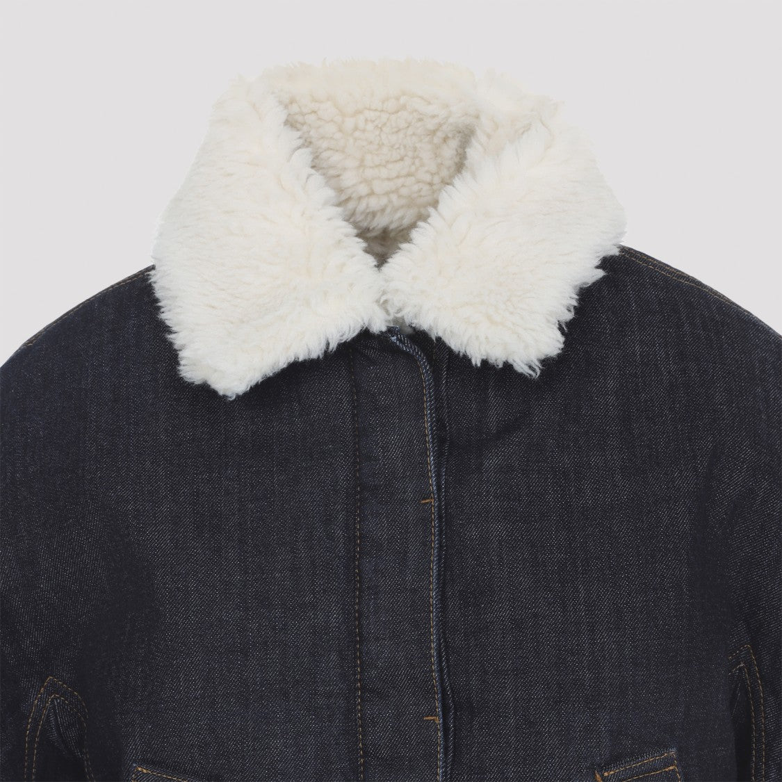 Jacquemus Ovalo De-Nimes Dark Blue Cotton Jacket