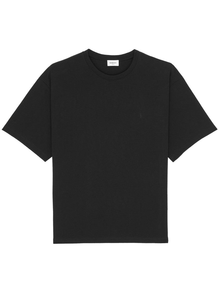 Saint Laurent Black T-Shirt Oversize Cassandre T-Shirt