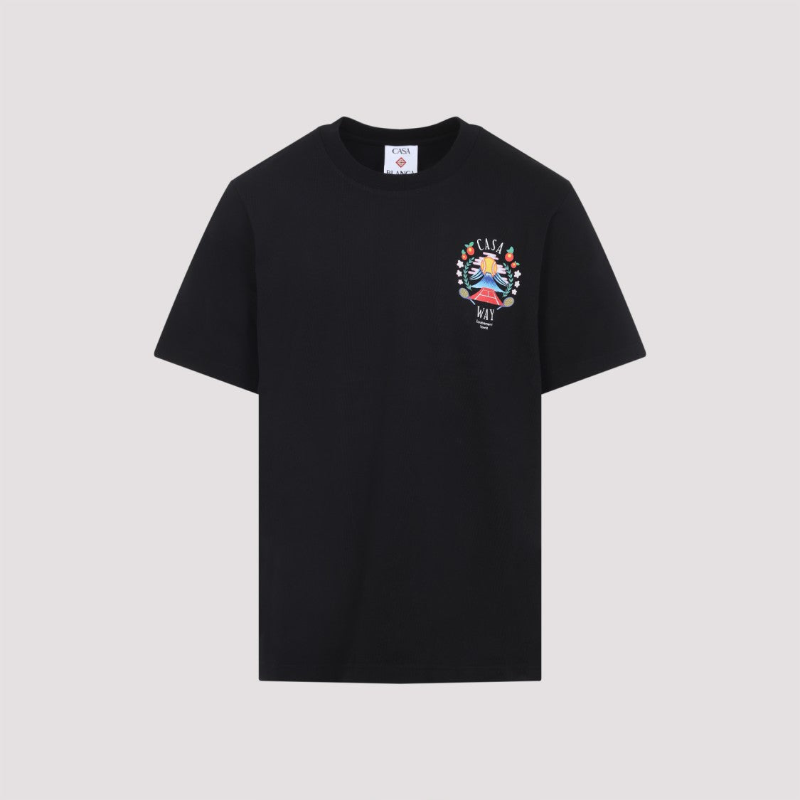 Casablanca Black Organic Cotton Casa Way T-Shirt