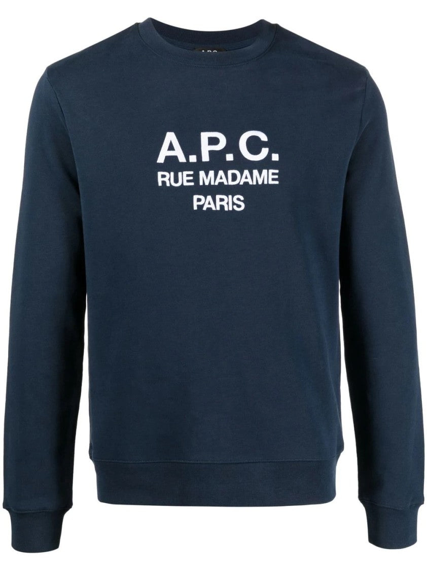 A.P.C. Cotton Sweatshirt With Iconic Logo And Comfortable Fit