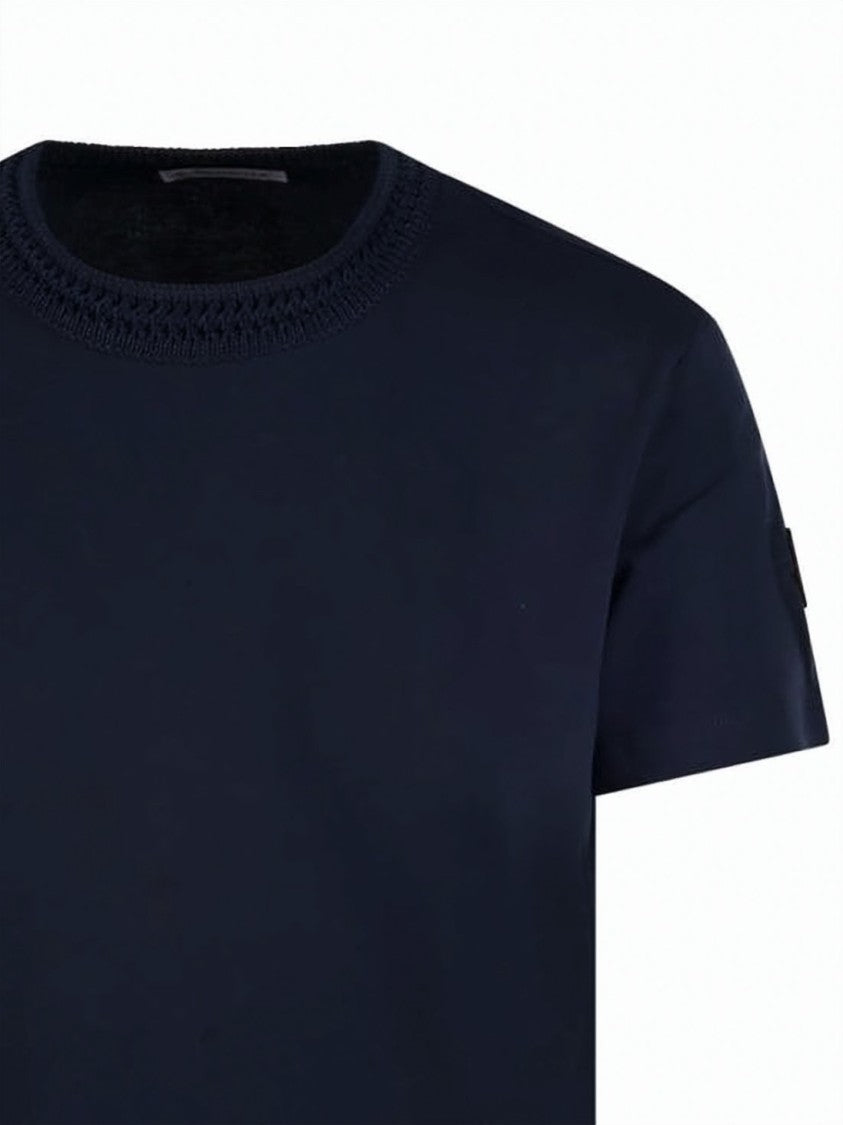 Moncler Short-Sleeved T-Shirt With Bold Stripe Detail