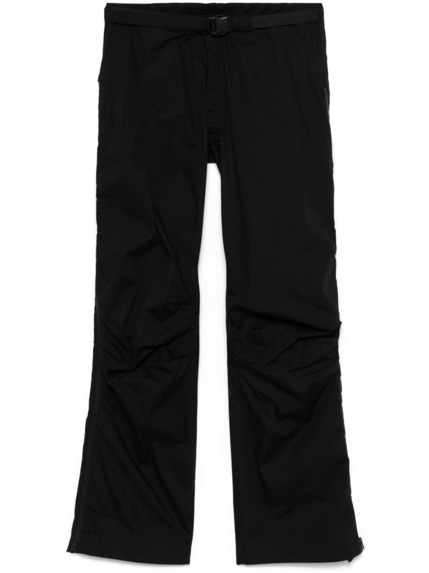 Gr10k Adjustable Black Pants With Concealed Fastenings And Zip Details