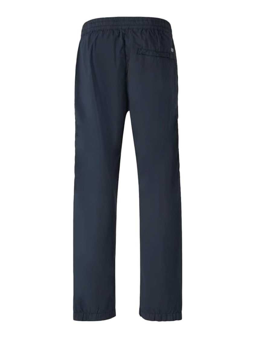 C.P. Company Structured Blue Straight Pants With Cargo Pockets