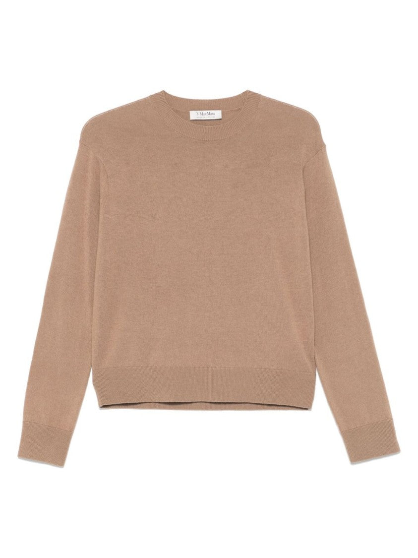 Max Mara Light Brown Crew Neck Sweater