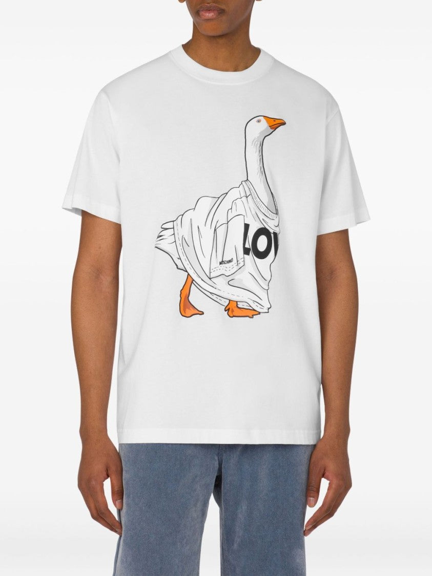 Moschino White Short-Sleeve T-Shirt