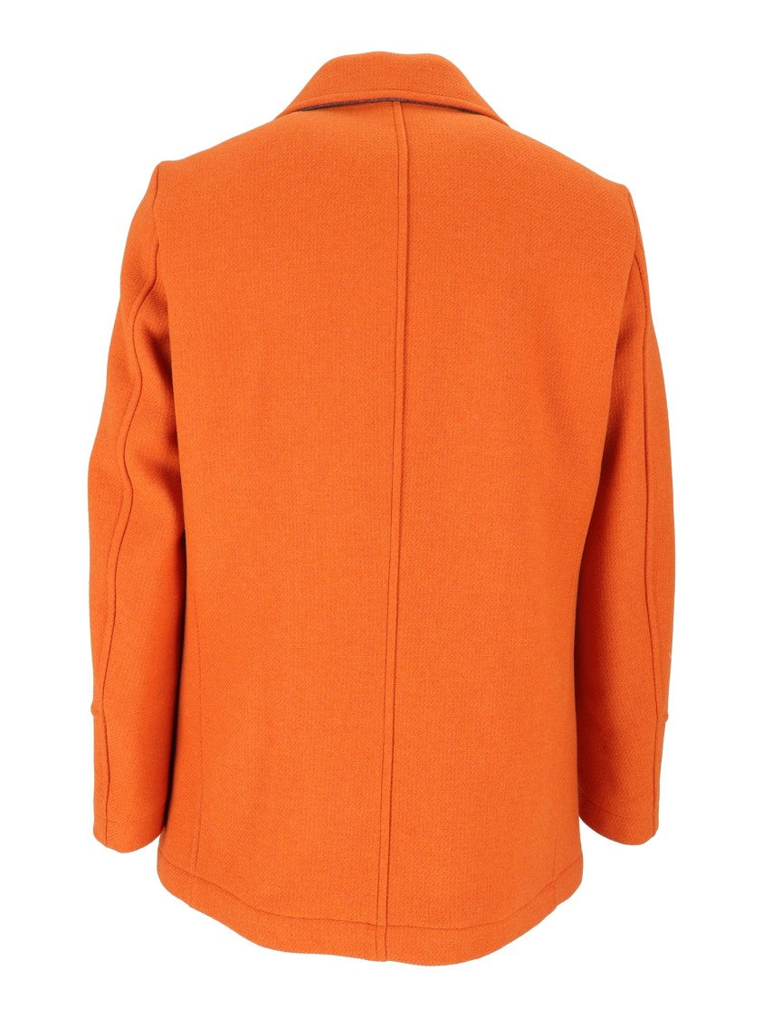 Camplin Island - S Double-Breasted Wool Peacoat