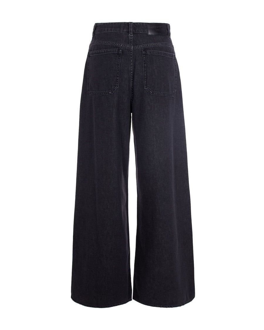 Max Mara Five-Pocket Wide-Leg Jeans With High-Stitched Hem