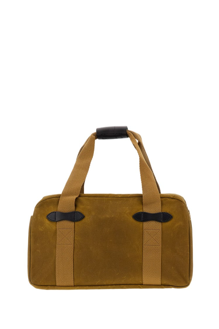 Filson Water-Repellent Tin Cloth Small Duffle Bag With Bridle Leather Grip