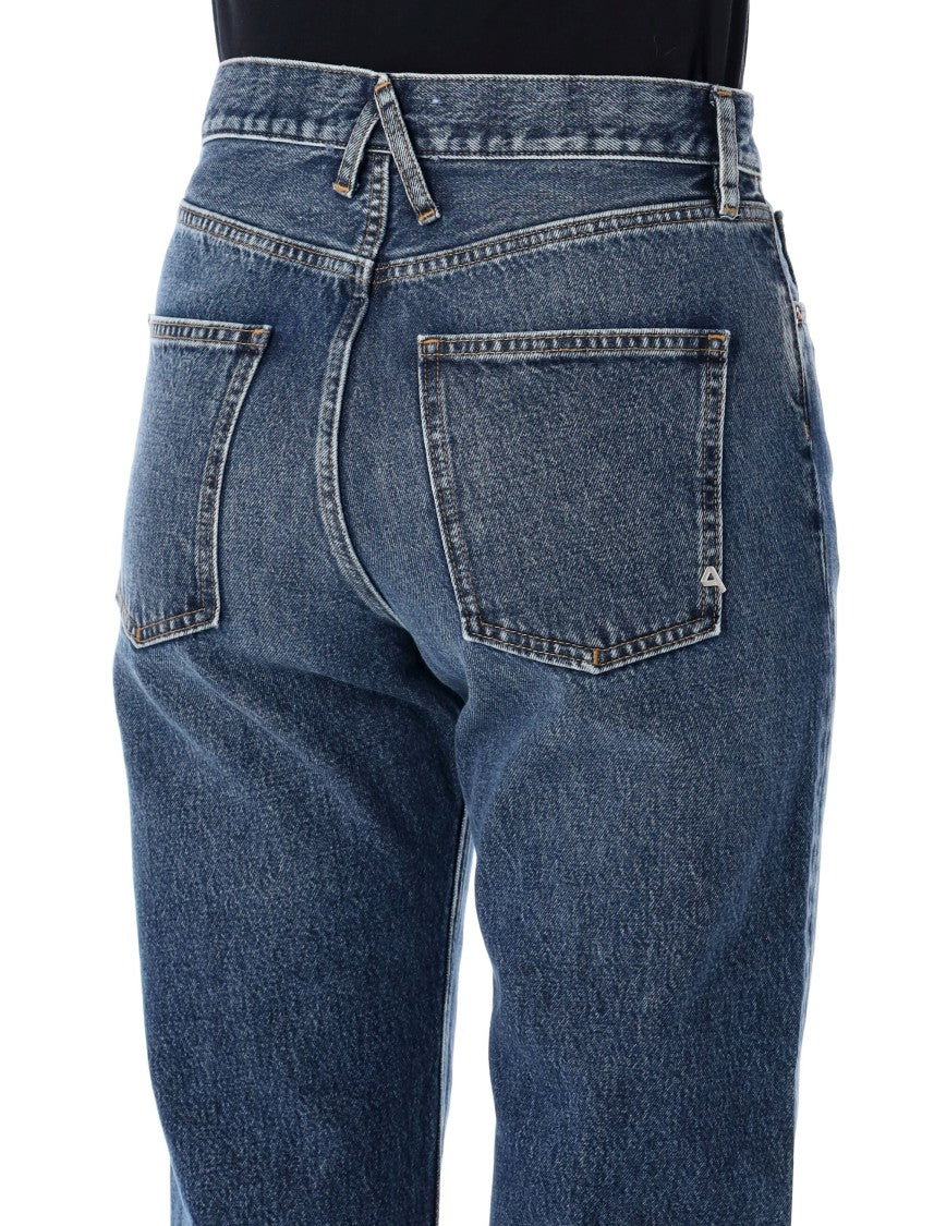 Cycle Bella Navy Blue Straight-Fit Denim Jeans