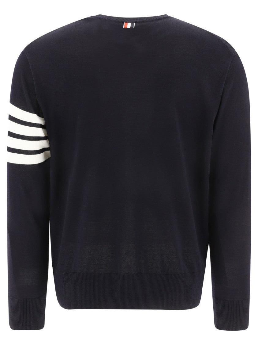 Thom Browne Deep Blue Crewneck Pullover