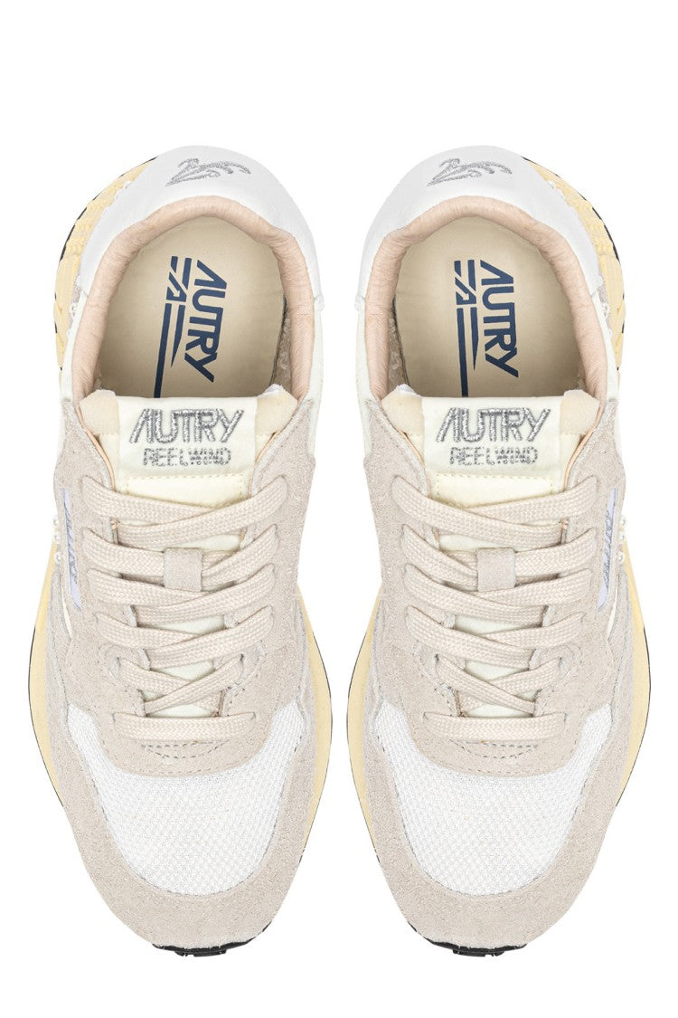 Autry Reelwind Suede Mesh Beaded Sneakers