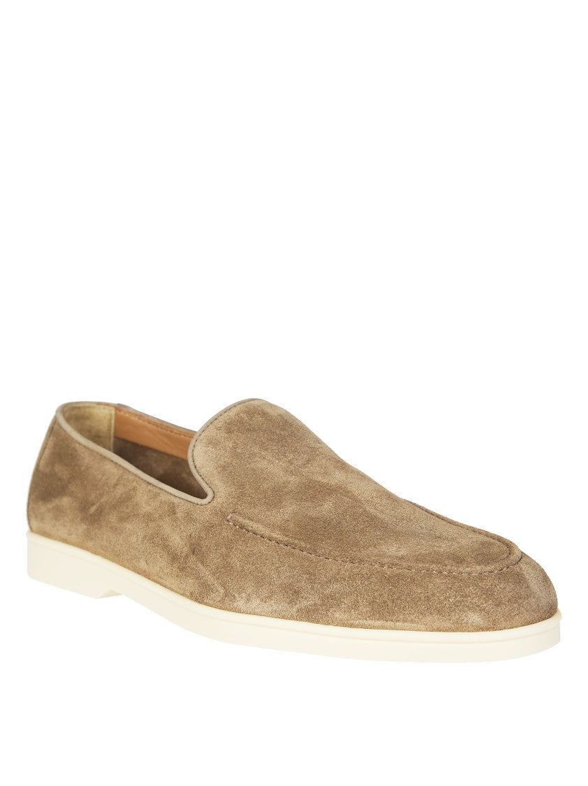 Doucal's Doucal's Brown Suede Moccasin Loafers
