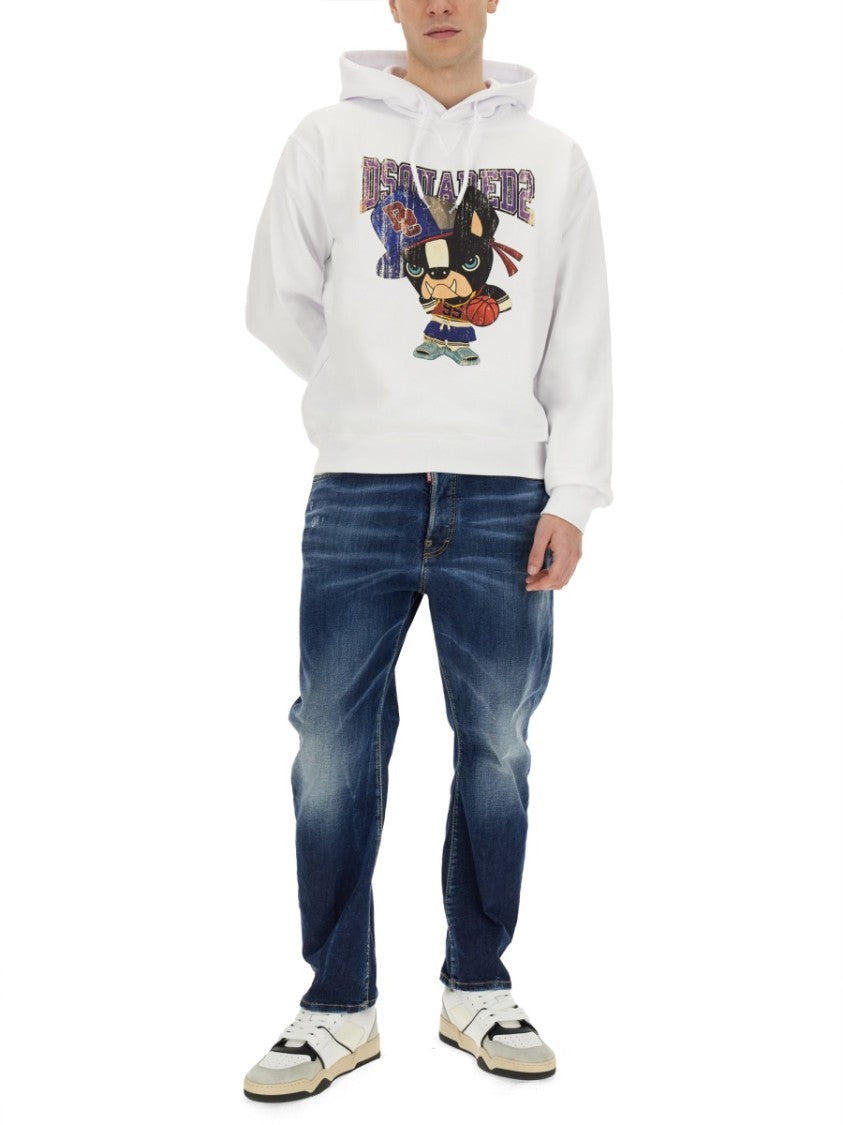 Dsquared2 Graphic Print Hooded Sweatshirt