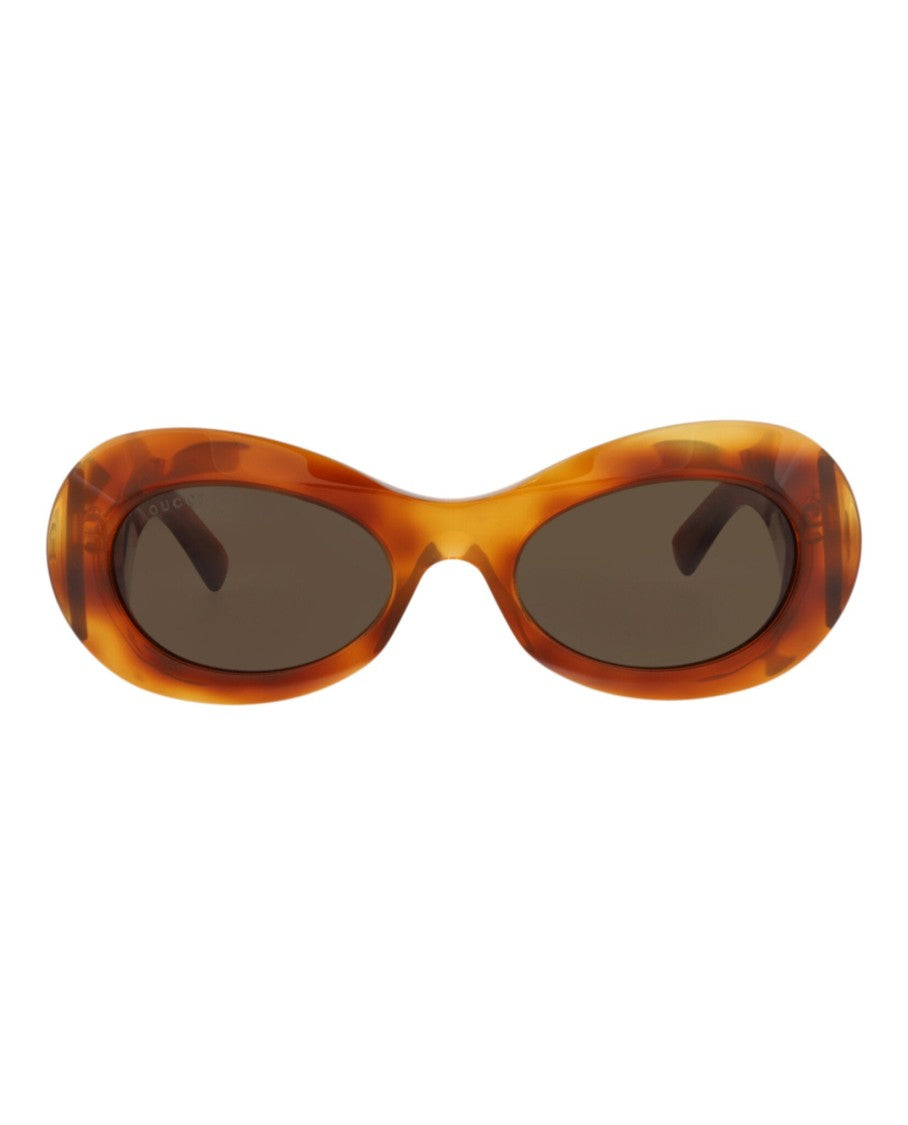 Gucci Round-Frame Recycled Acetate Sunglasses