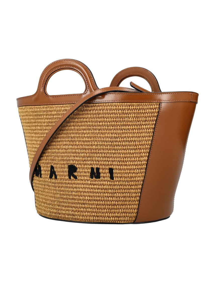 Marni Tropicalia Small Structured Woven Straw Handbag