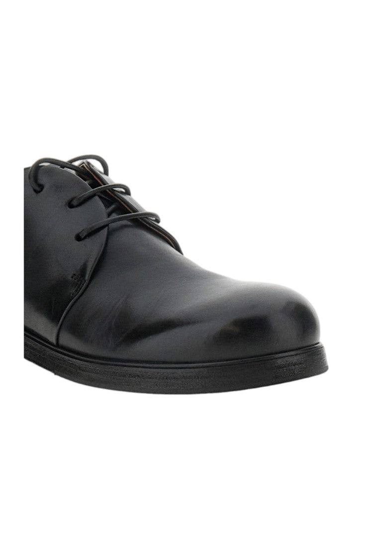 Marsèll Black Derby Zucca Zeppa Blake-Stitch Leather Derby Shoes