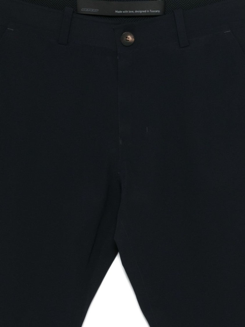 Rrd Tailored Black Trousers With Smooth Fabric Blend