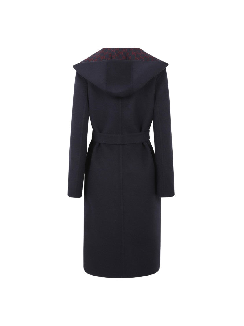 Gucci Reversible Coat Gg Double Wool