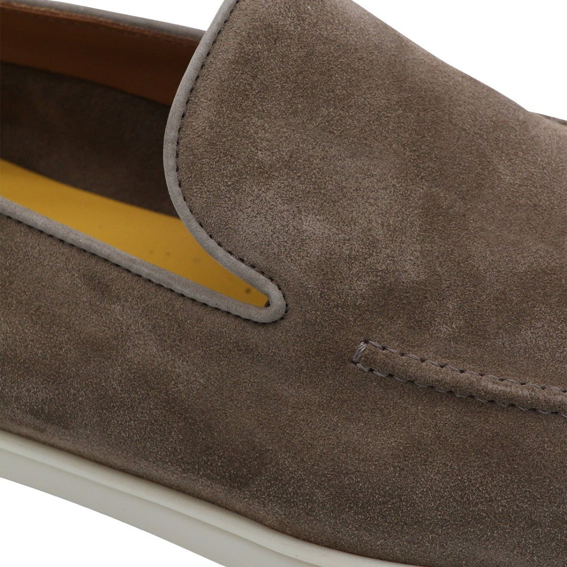 Doucal's Matte Black Flat Loafers