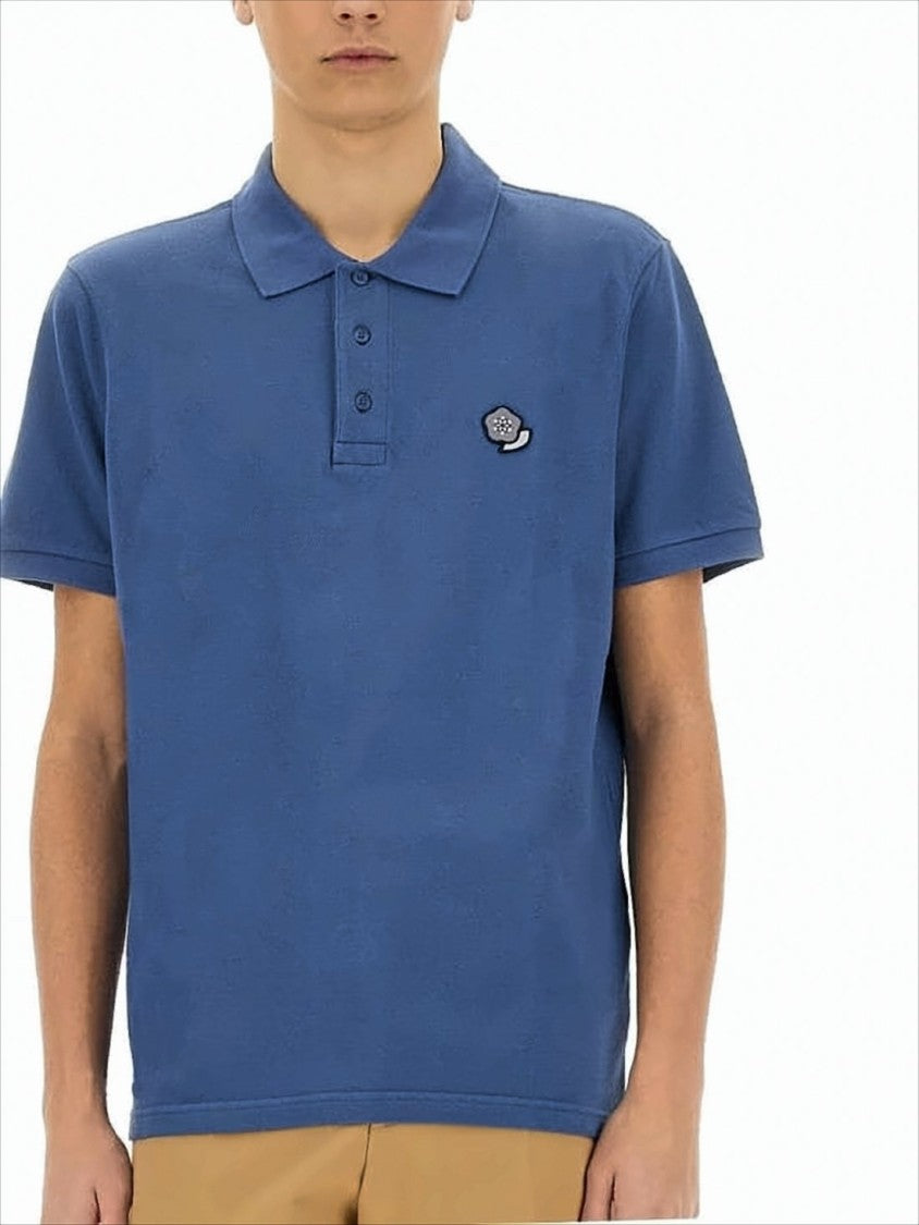 Kenzo Short-Sleeve Polo Shirt With Structured Collar