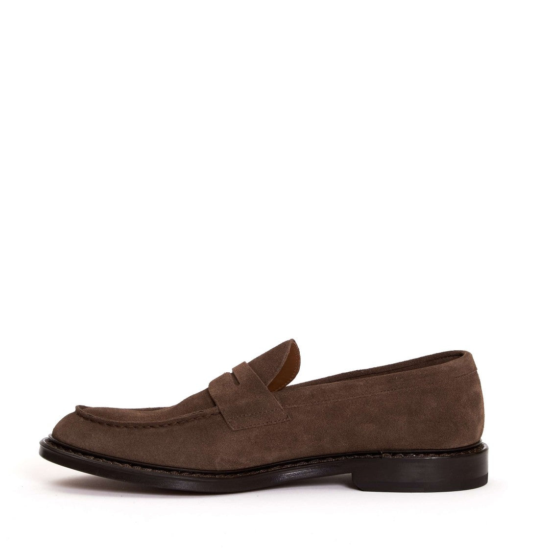 Doucal's Beige Suede Moccasins