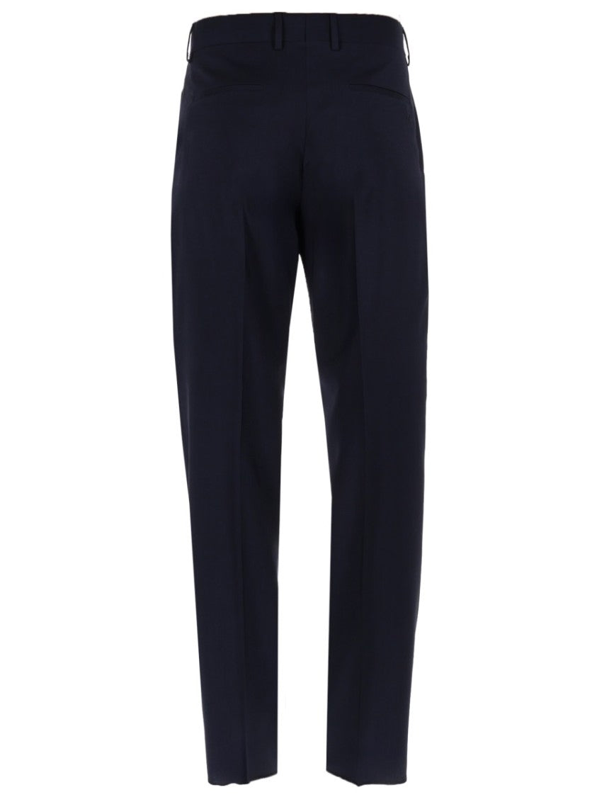 Fendi Straight-Leg Tailored Trousers In Smooth Virgin Wool