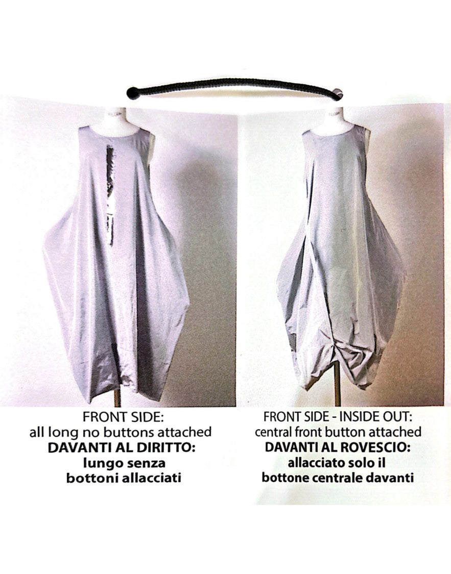 Maria Calderara Modular Long Dress With Reversible Design