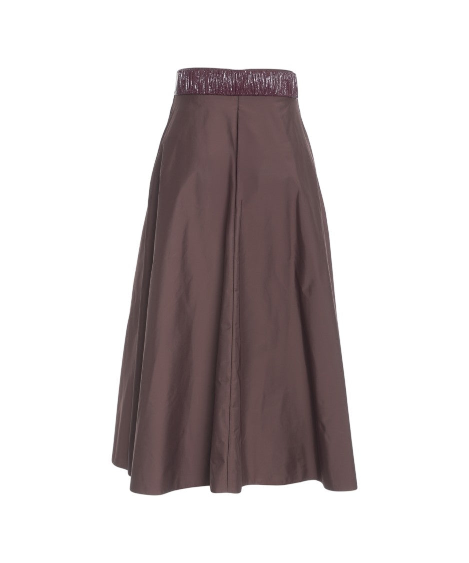 Elisabetta Franchi Belted Midi Skirt