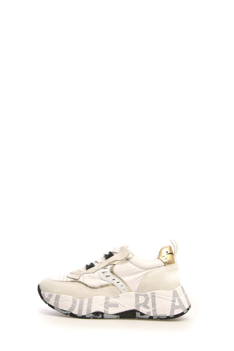 Voile Blanche Trekking-Inspired White Sneakers With Technical Fabric
