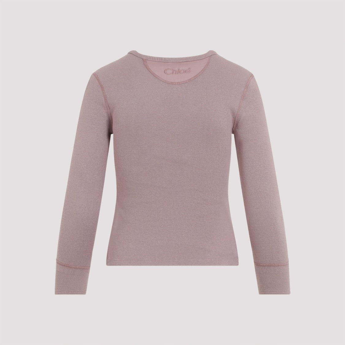 Chloé Blushy Purple Cotton Pullover
