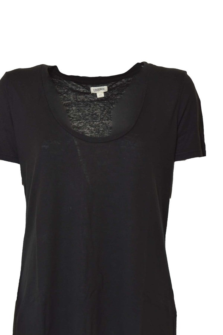 L'agence Black Harvey Round-Neck T-Shirt