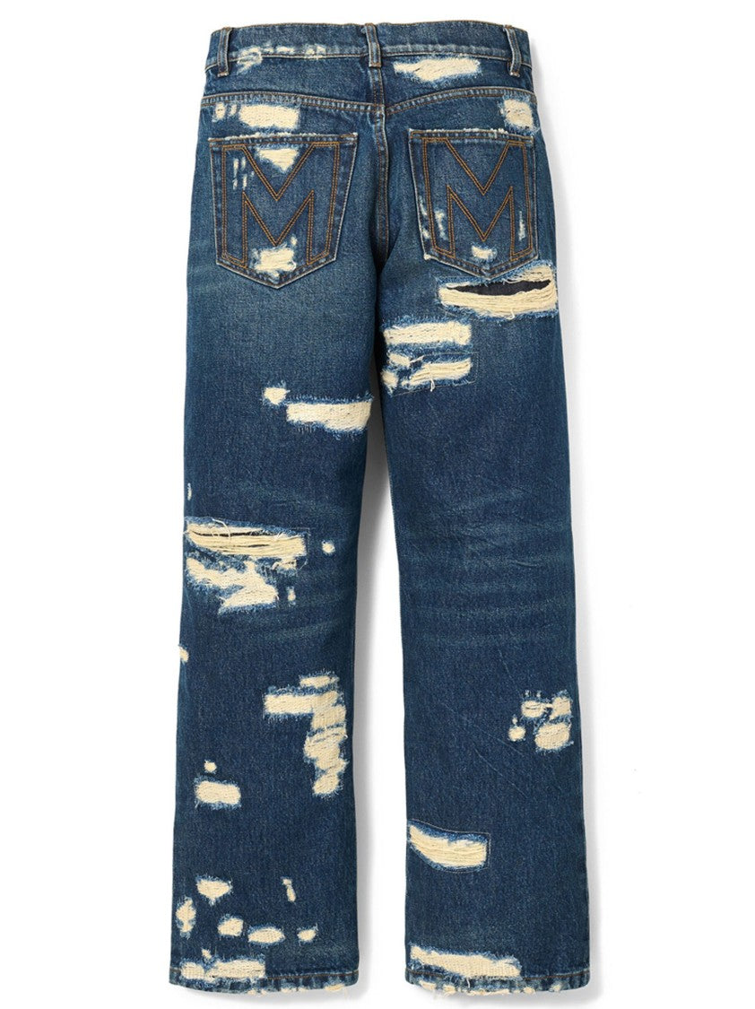 Marc Jacobs The Rip And Repair Straight Jean' Jeans