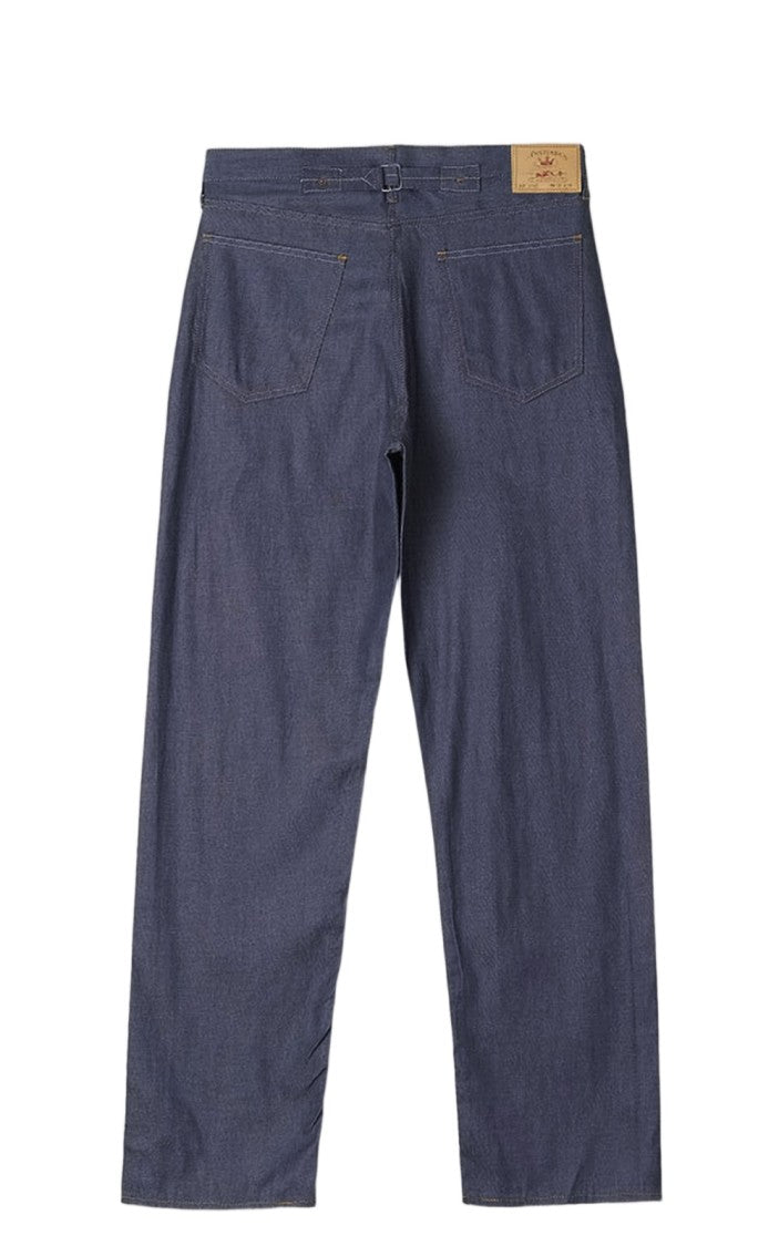 Anatomica Relaxed Wide-Leg Chino Pants With Adjustable Fit