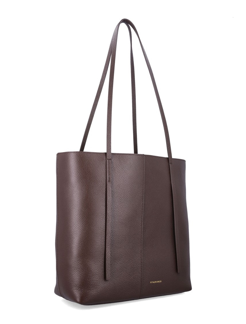 By Malene Birger Brown Abilso Leather Tote Bag
