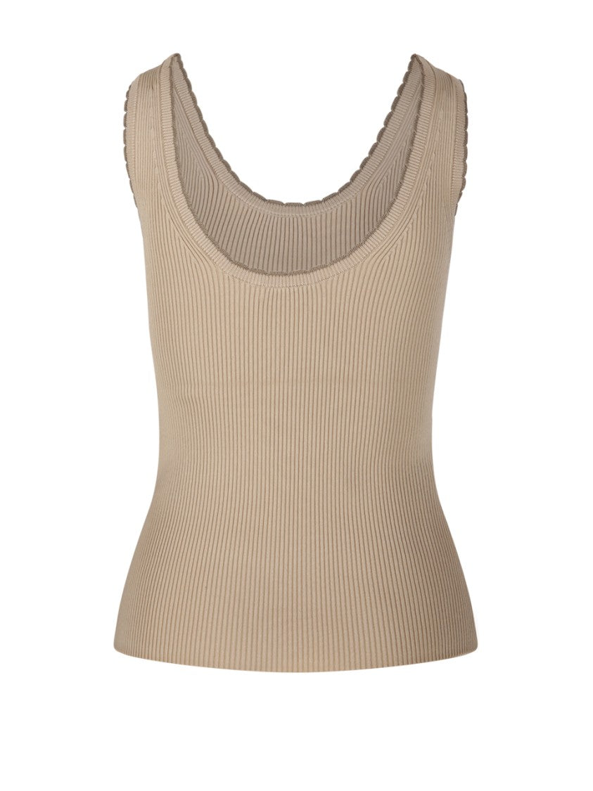 Zimmermann Ascension Scallop Scoop Tank Top