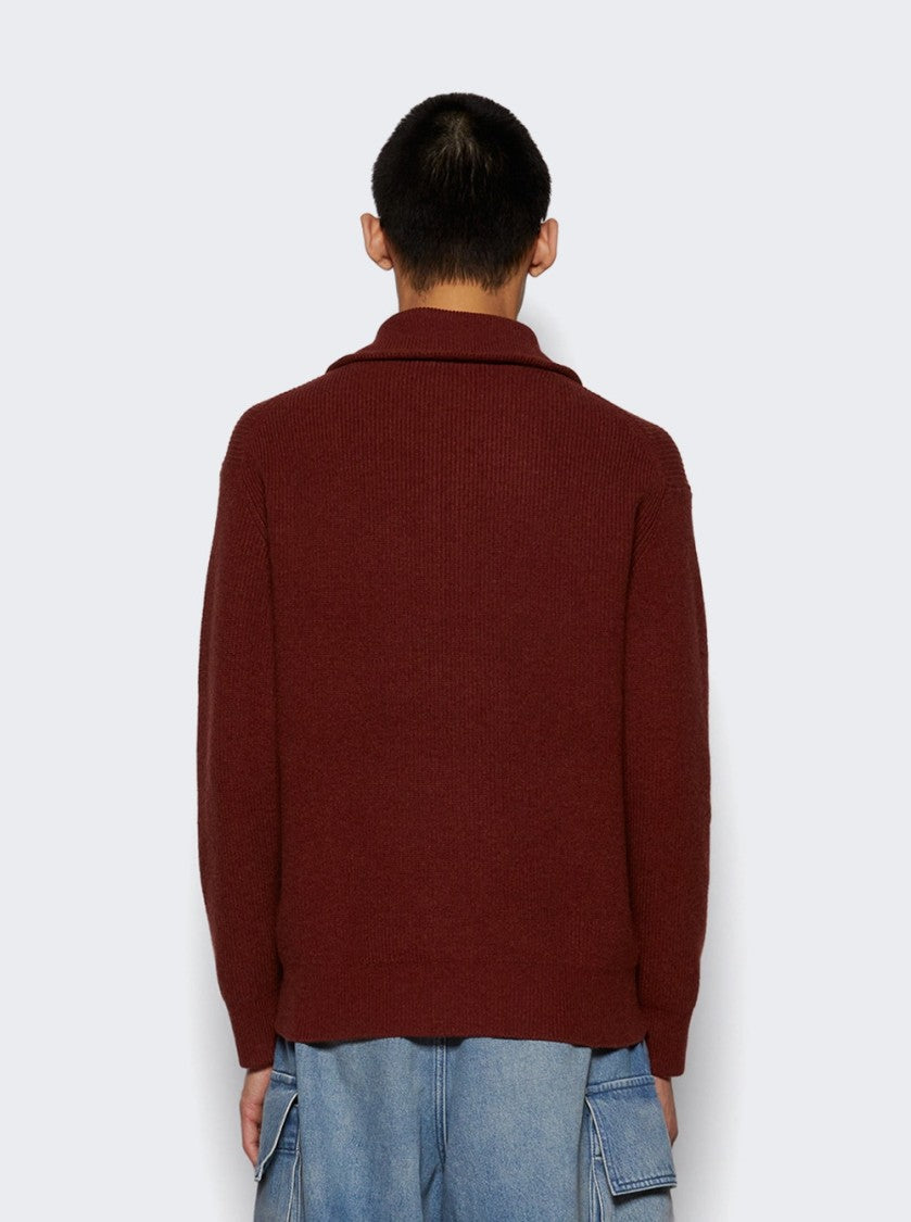 J. W. Anderson Half Zip Sweater Rust