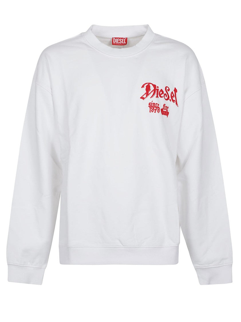 Diesel S-Box T-Aa2 Graphic Printed Crewneck Sweatshirt
