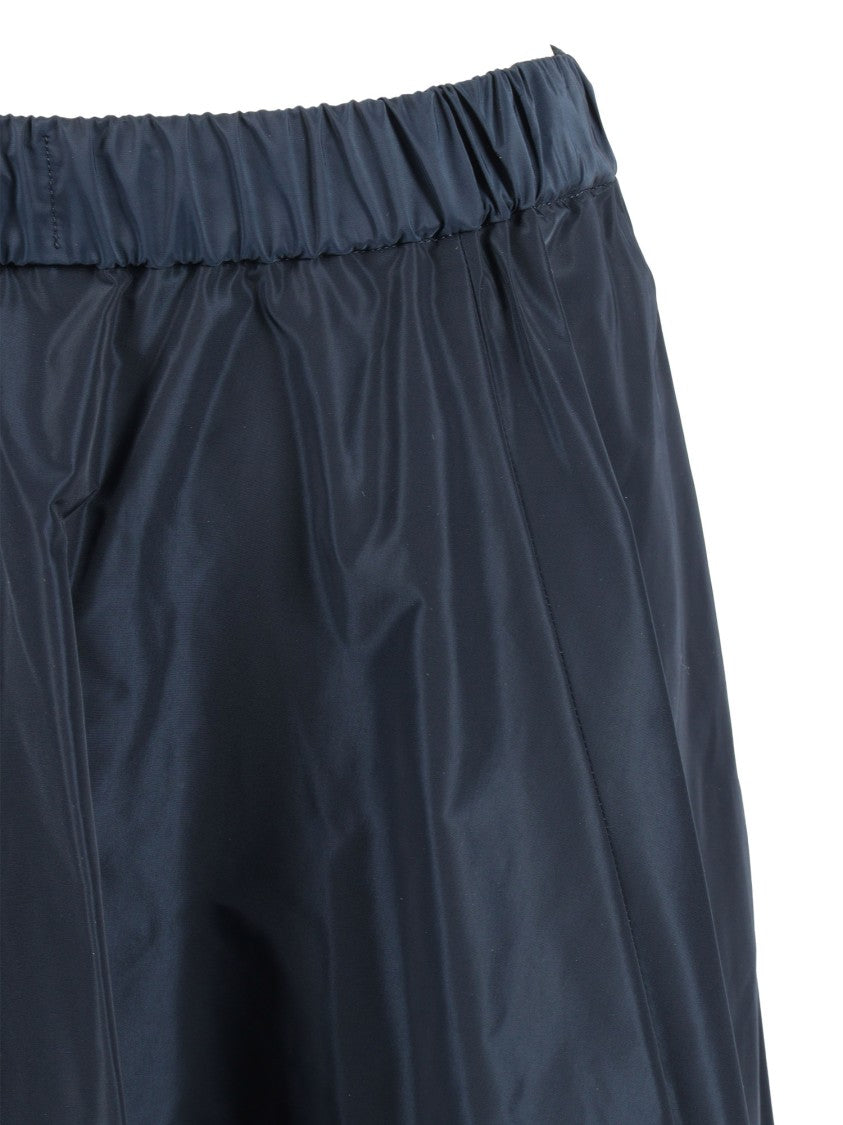 Aspesi Flowing Pleated Black Skirt