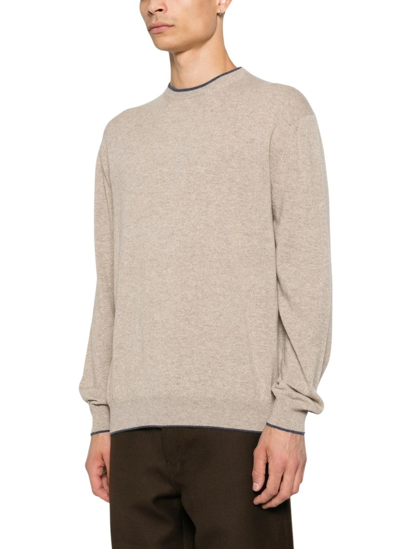 Paul & Shark Fine-Knit Wool Sweater With Contrasting Trim