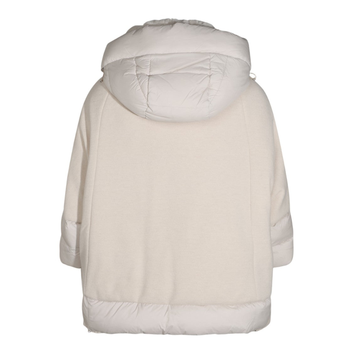 Moorer Padded Coat With High Collar And Textured Finish