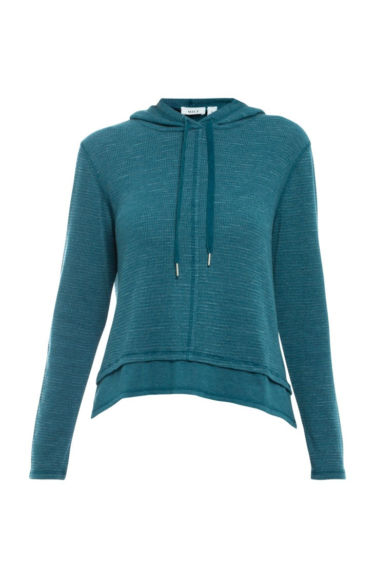 Wilt Long Sleeve Double Peplum Hoodie