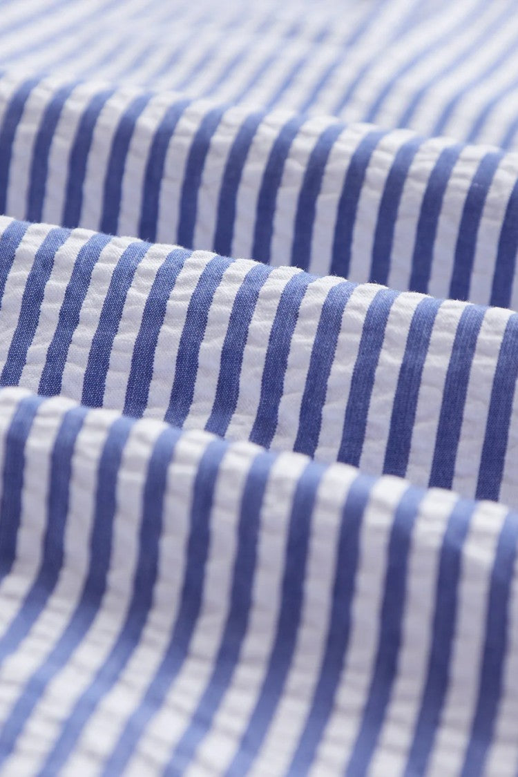 Portuguese Flannel Atlantico Seersucker Striped Casual Shirt