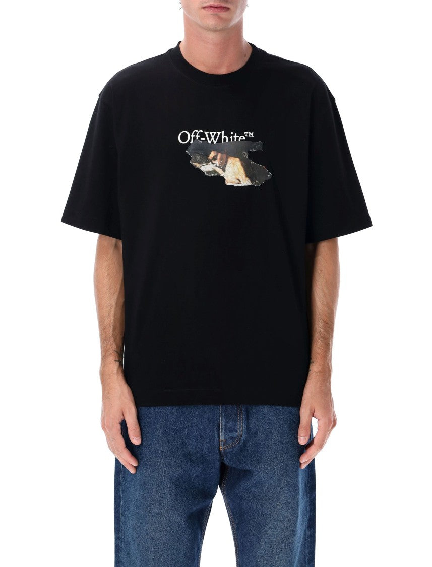 Off-White Paint Arrow Cotton T-Shirt