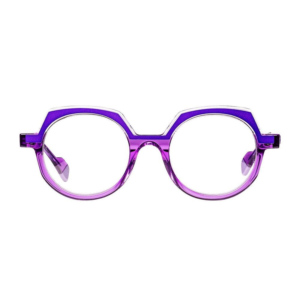 Matttew Octa Transparent Purple Acetate Octagonal-Round Sunglasses