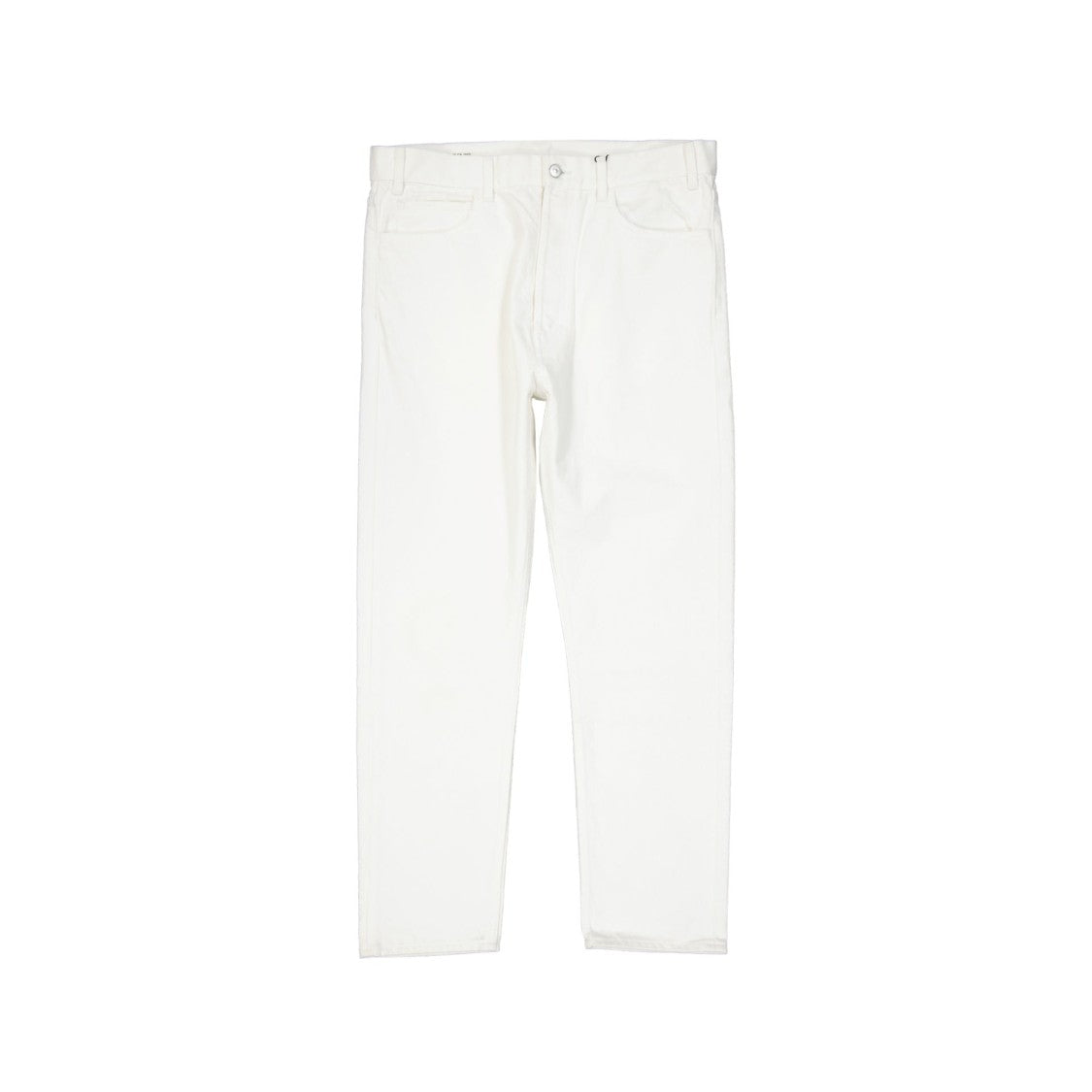 Celine Classic Straight-Leg White Denim Jeans