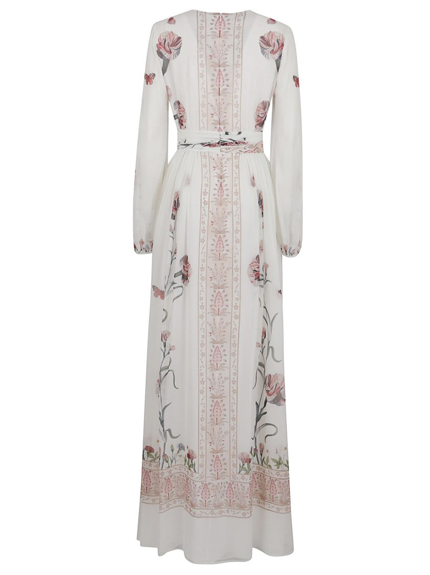Giambattista Valli Silk Maxi Dress With Floral Embroidery