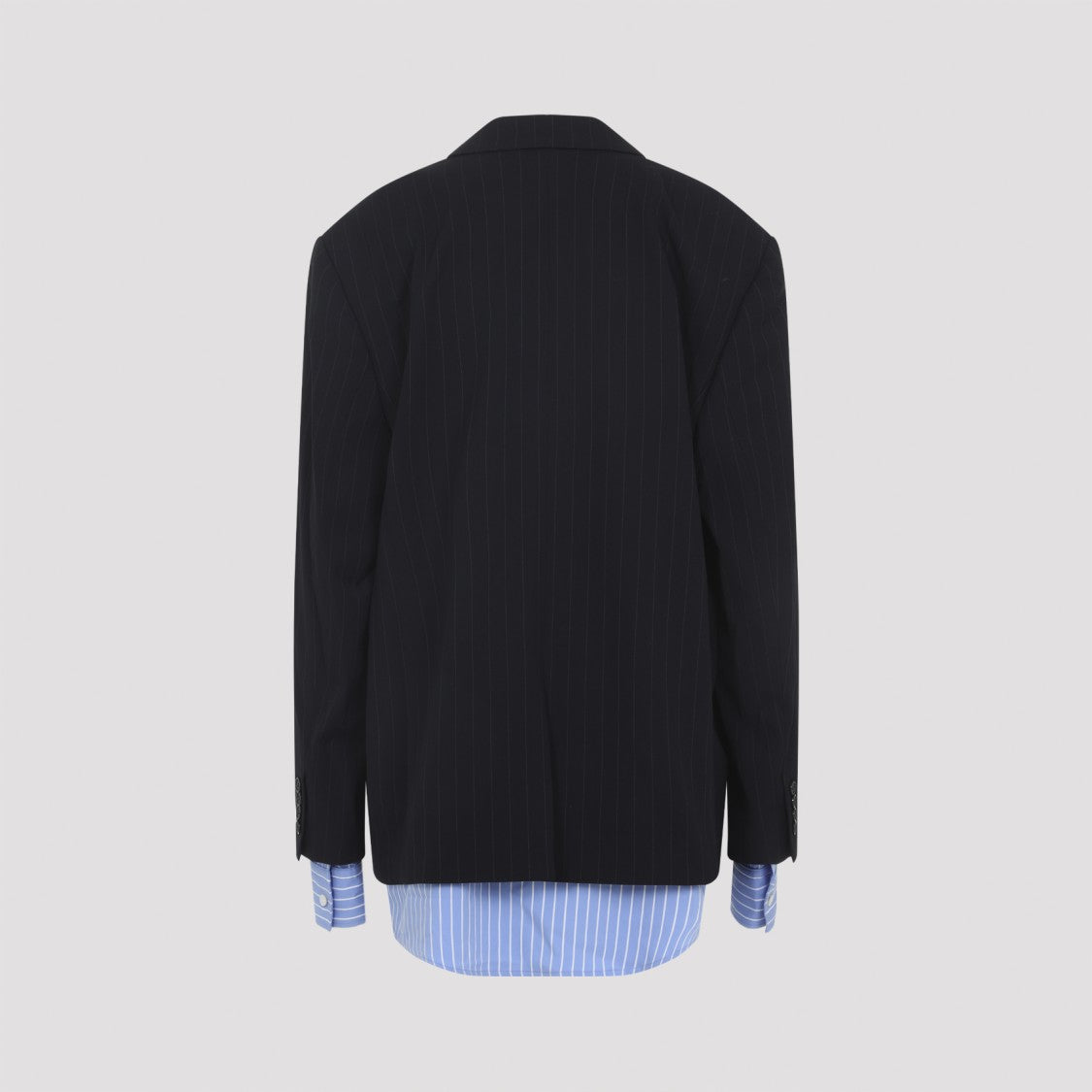 Acne Studios Tailored Black Blazer With Extended Hem
